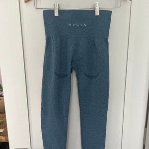 NVGTN Contour Leggings Slate Blue